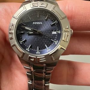 Fossil watch stainless steel analog quartz